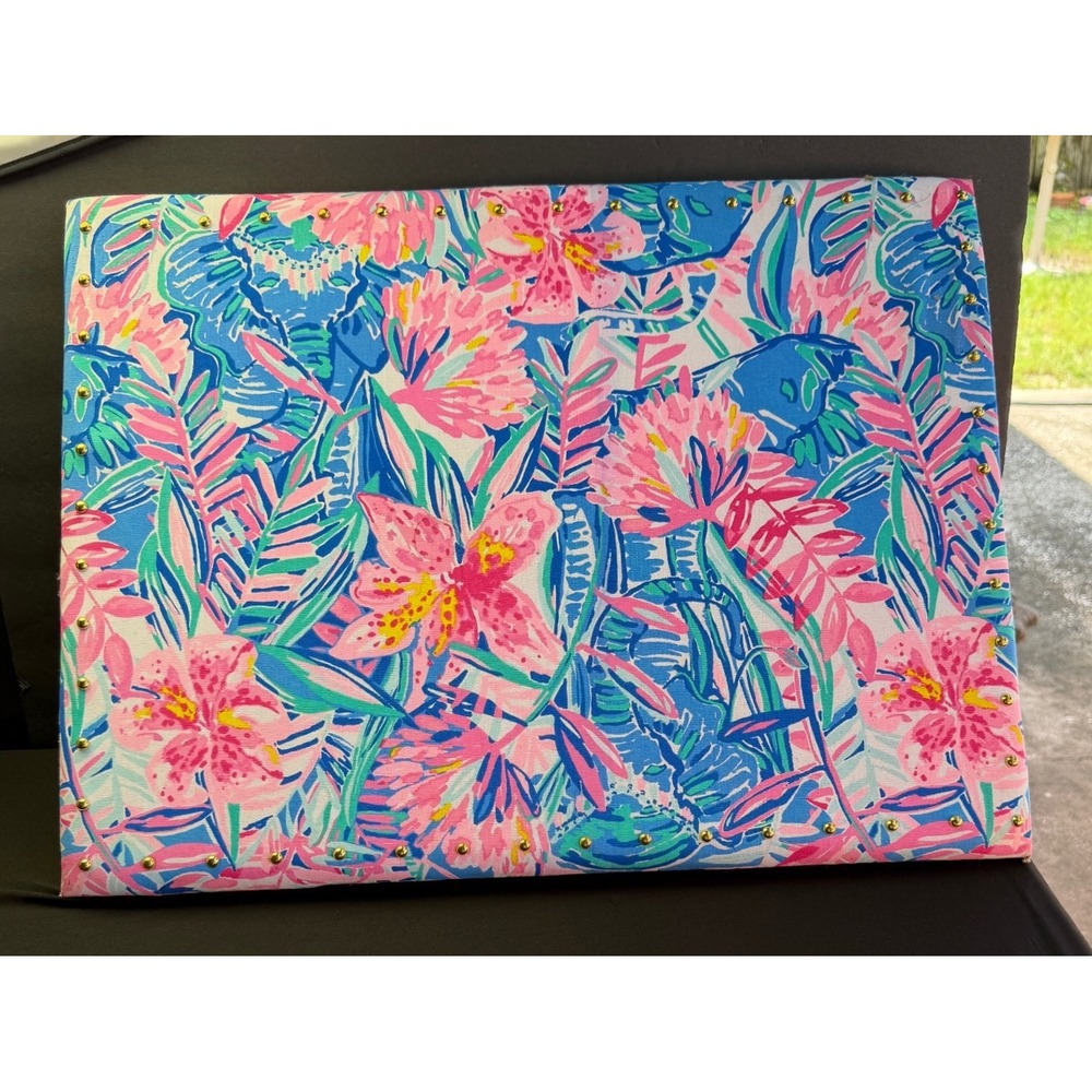 William Sonoma Lilly Pulitzer Fabric Bulletin Board 18 X 24 Slathouse Soirée